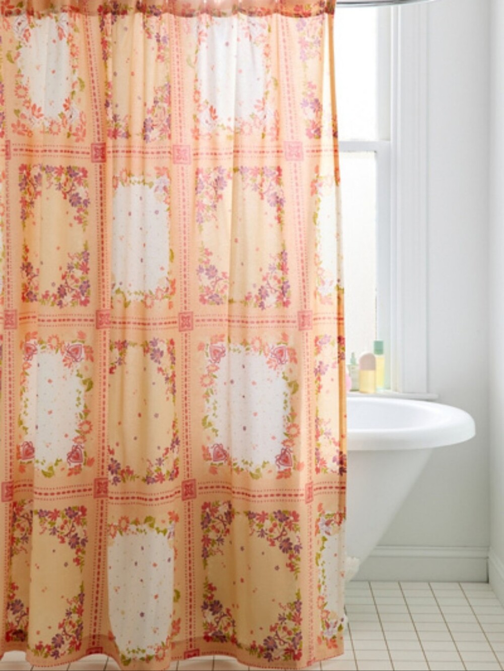 Beatrice Patterned Shower Curtain Urban Outfitters Home 🆕 Standard 72"